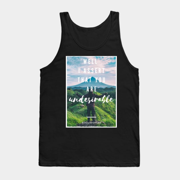 Offensive Funny insultron#8 Tank Top by insultron